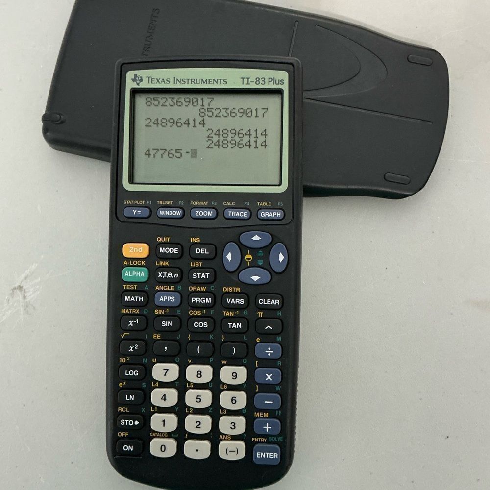 Texas Instruments- TI-83PLUS Programmable Graphing Calculator-